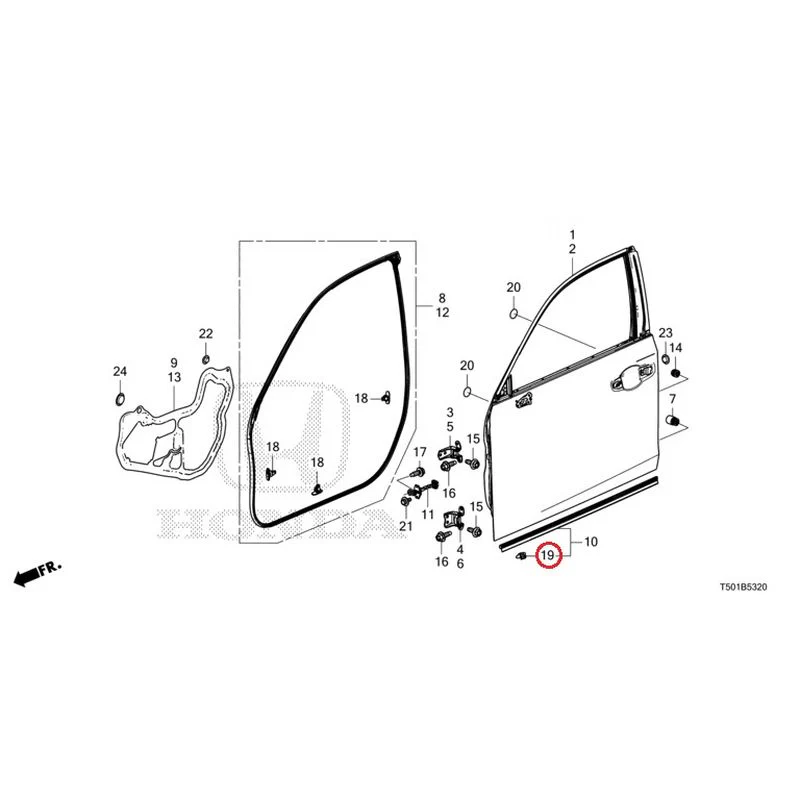 [NEW] JDM HONDA CIVIC FL4 2023 Front Door Panel GENUINE OEM - Image 21