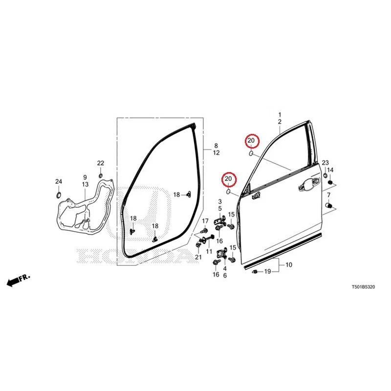 [NEW] JDM HONDA CIVIC FL4 2023 Front Door Panel GENUINE OEM - Image 22