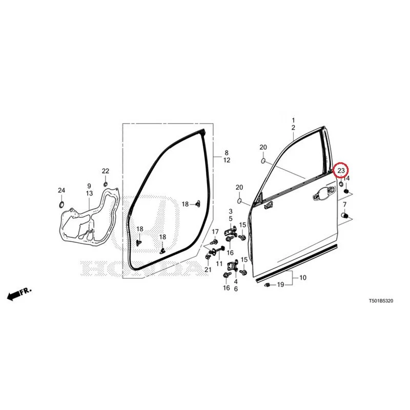 [NEW] JDM HONDA CIVIC FL4 2023 Front Door Panel GENUINE OEM - Image 25