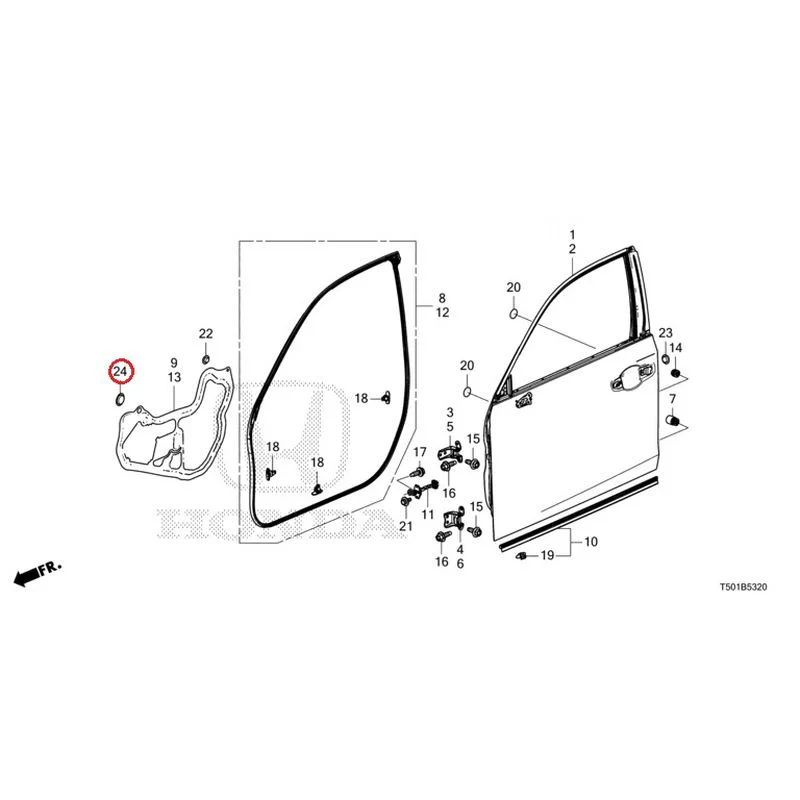 [NEW] JDM HONDA CIVIC FL4 2023 Front Door Panel GENUINE OEM - Image 26
