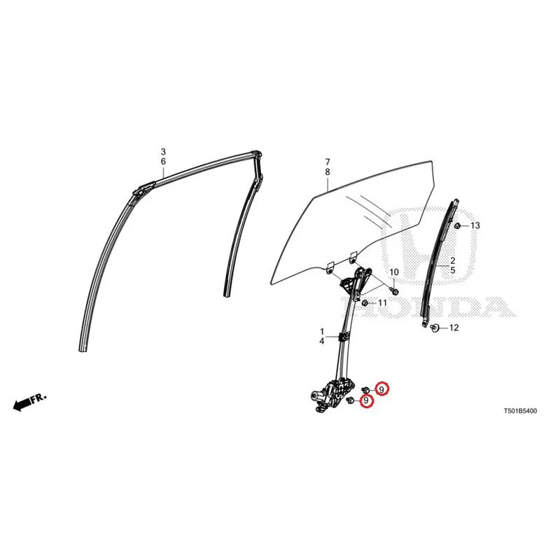 [NEW] JDM HONDA CIVIC FL4 2023 Rear Door Glass/Door Regulator GENUINE OEM - Image 10