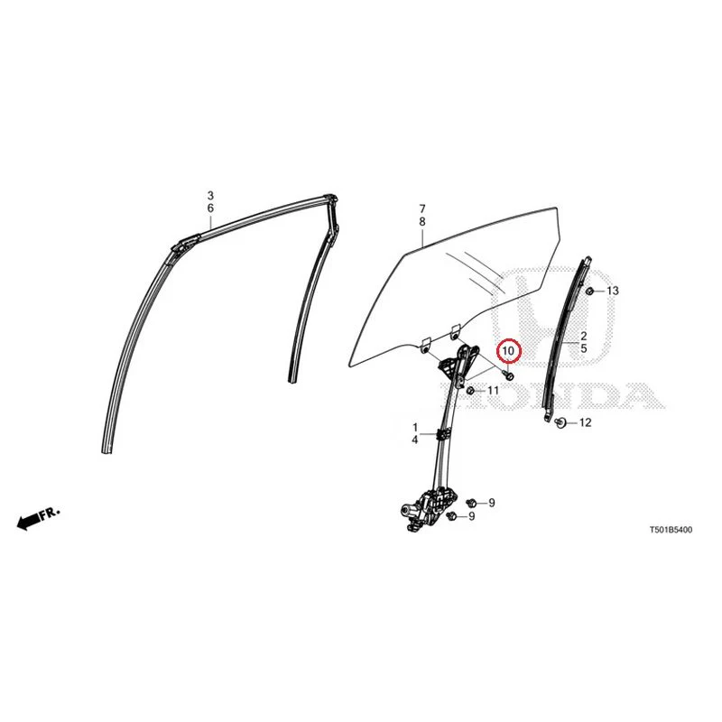 [NEW] JDM HONDA CIVIC FL4 2023 Rear Door Glass/Door Regulator GENUINE OEM - Image 11