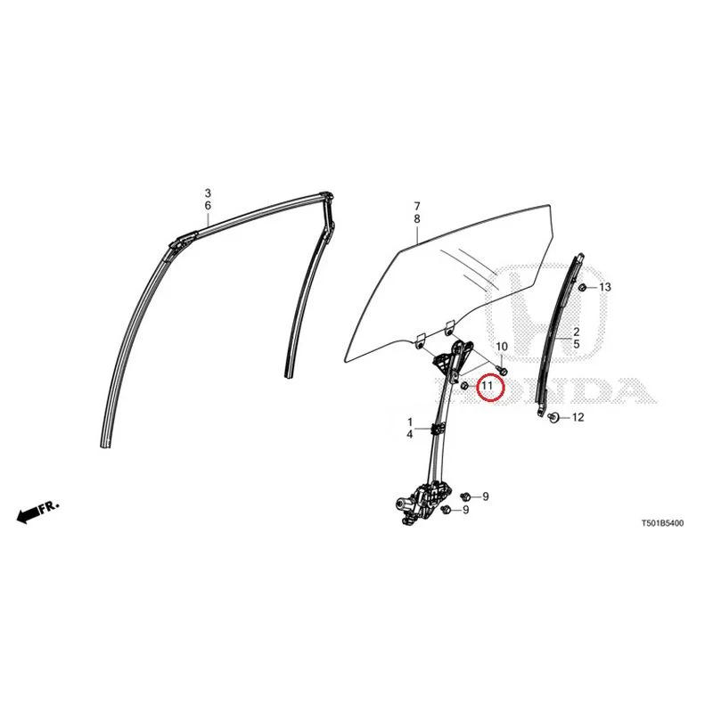 [NEW] JDM HONDA CIVIC FL4 2023 Rear Door Glass/Door Regulator GENUINE OEM - Image 12