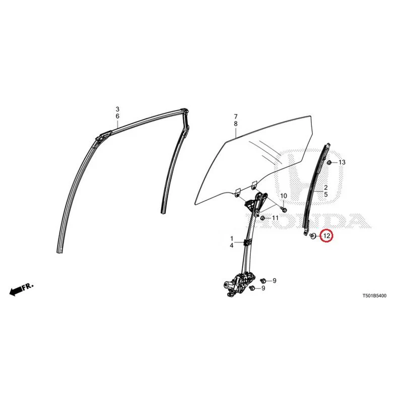[NEW] JDM HONDA CIVIC FL4 2023 Rear Door Glass/Door Regulator GENUINE OEM - Image 13