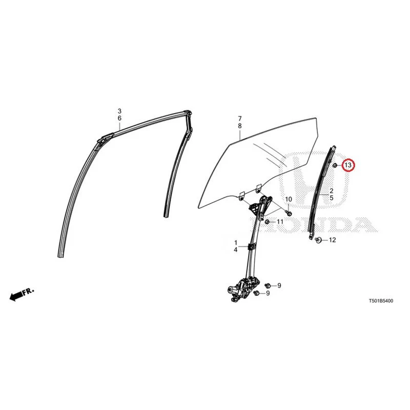 [NEW] JDM HONDA CIVIC FL4 2023 Rear Door Glass/Door Regulator GENUINE OEM - Image 14