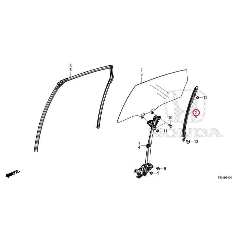 [NEW] JDM HONDA CIVIC FL4 2023 Rear Door Glass/Door Regulator GENUINE OEM - Image 3