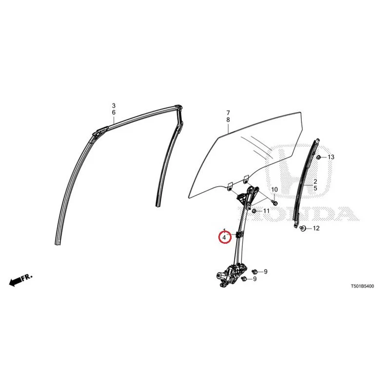 [NEW] JDM HONDA CIVIC FL4 2023 Rear Door Glass/Door Regulator GENUINE OEM - Image 5