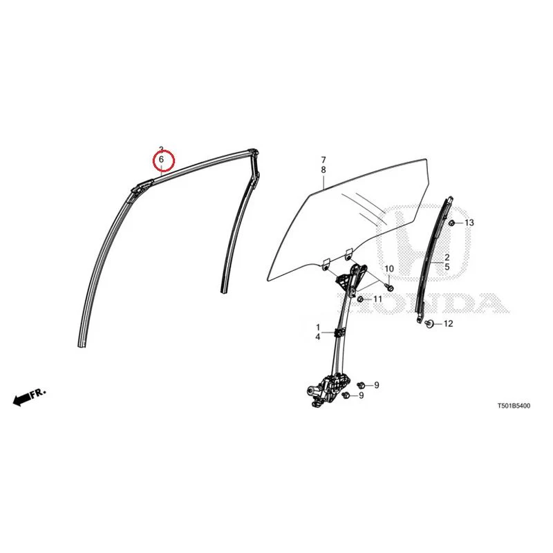 [NEW] JDM HONDA CIVIC FL4 2023 Rear Door Glass/Door Regulator GENUINE OEM - Image 7