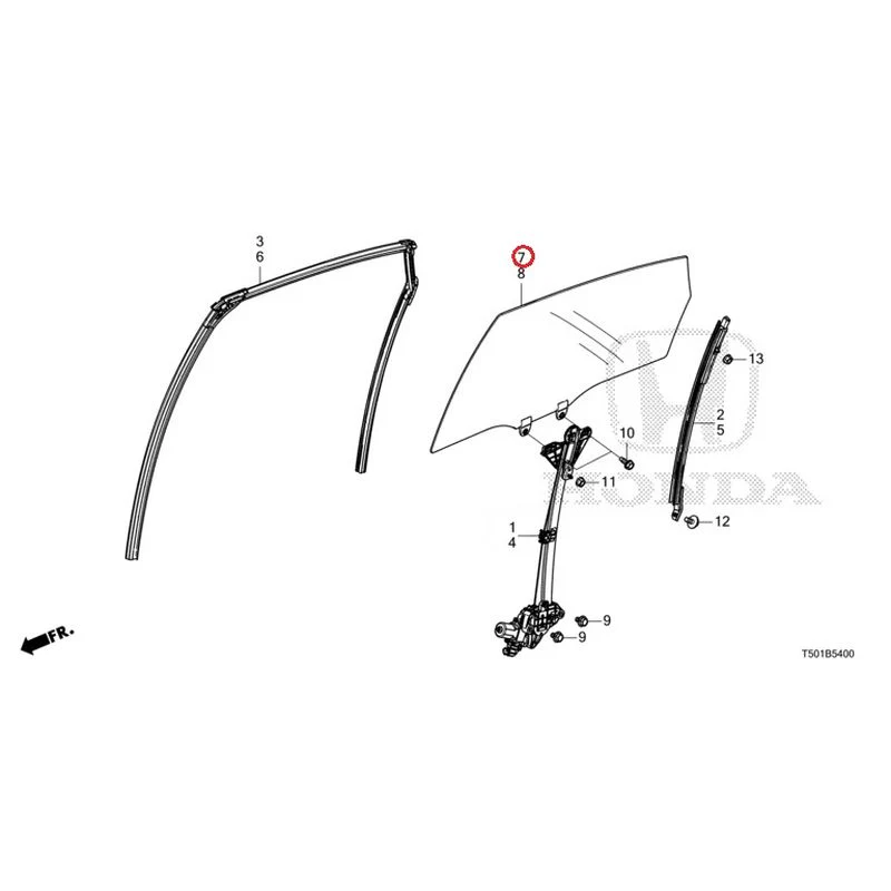 [NEW] JDM HONDA CIVIC FL4 2023 Rear Door Glass/Door Regulator GENUINE OEM - Image 8