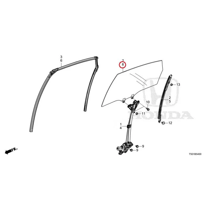[NEW] JDM HONDA CIVIC FL4 2023 Rear Door Glass/Door Regulator GENUINE OEM - Image 9