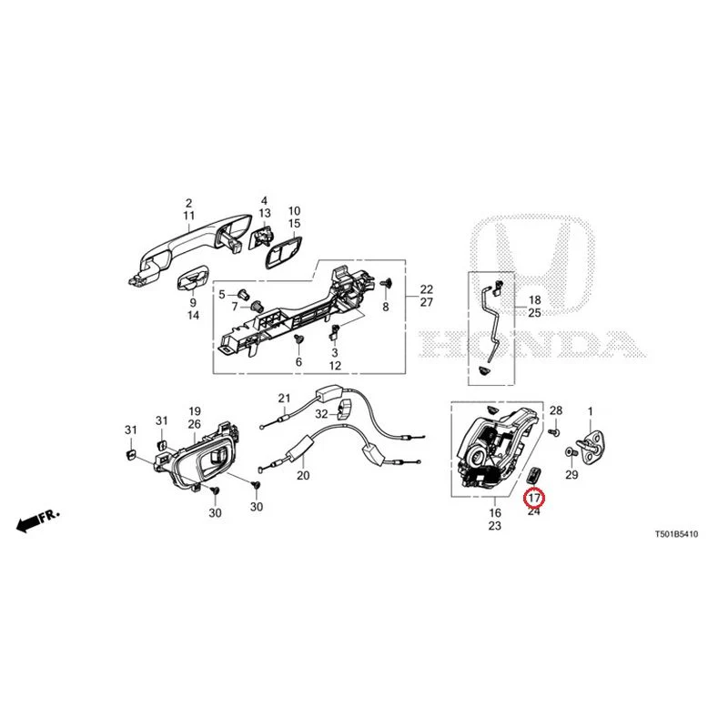 [NEW] JDM HONDA CIVIC FL4 2023 Rear Door Locks/Outer Handles GENUINE OEM - Image 26
