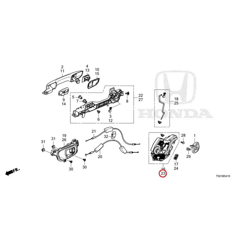 [NEW] JDM HONDA CIVIC FL4 2023 Rear Door Locks/Outer Handles GENUINE OEM - Image 32