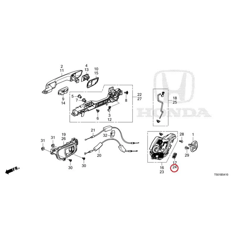 [NEW] JDM HONDA CIVIC FL4 2023 Rear Door Locks/Outer Handles GENUINE OEM - Image 33