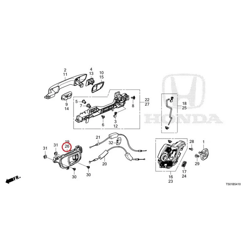 [NEW] JDM HONDA CIVIC FL4 2023 Rear Door Locks/Outer Handles GENUINE OEM - Image 35