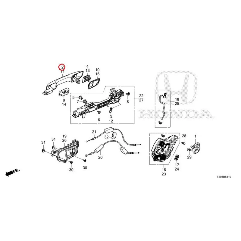 [NEW] JDM HONDA CIVIC FL4 2023 Rear Door Locks/Outer Handles GENUINE OEM - Image 5