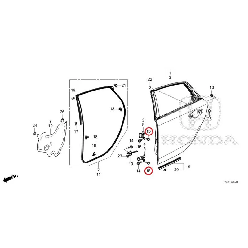 [NEW] JDM HONDA CIVIC FL4 2023 Rear Door Panel GENUINE OEM - Image 17