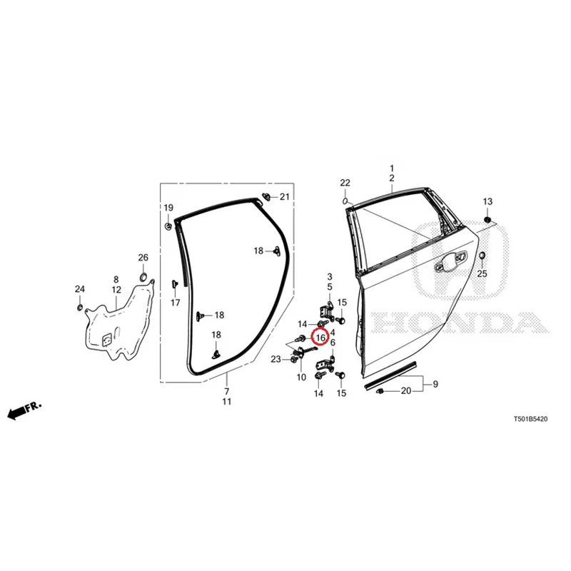 [NEW] JDM HONDA CIVIC FL4 2023 Rear Door Panel GENUINE OEM - Image 18
