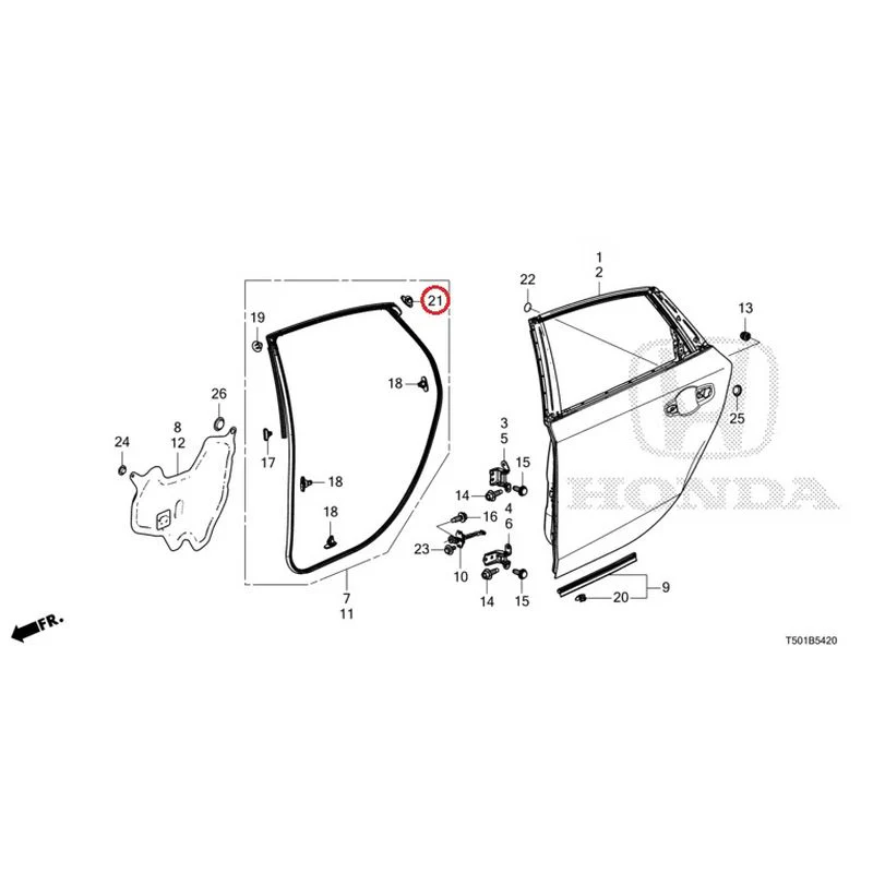[NEW] JDM HONDA CIVIC FL4 2023 Rear Door Panel GENUINE OEM - Image 23