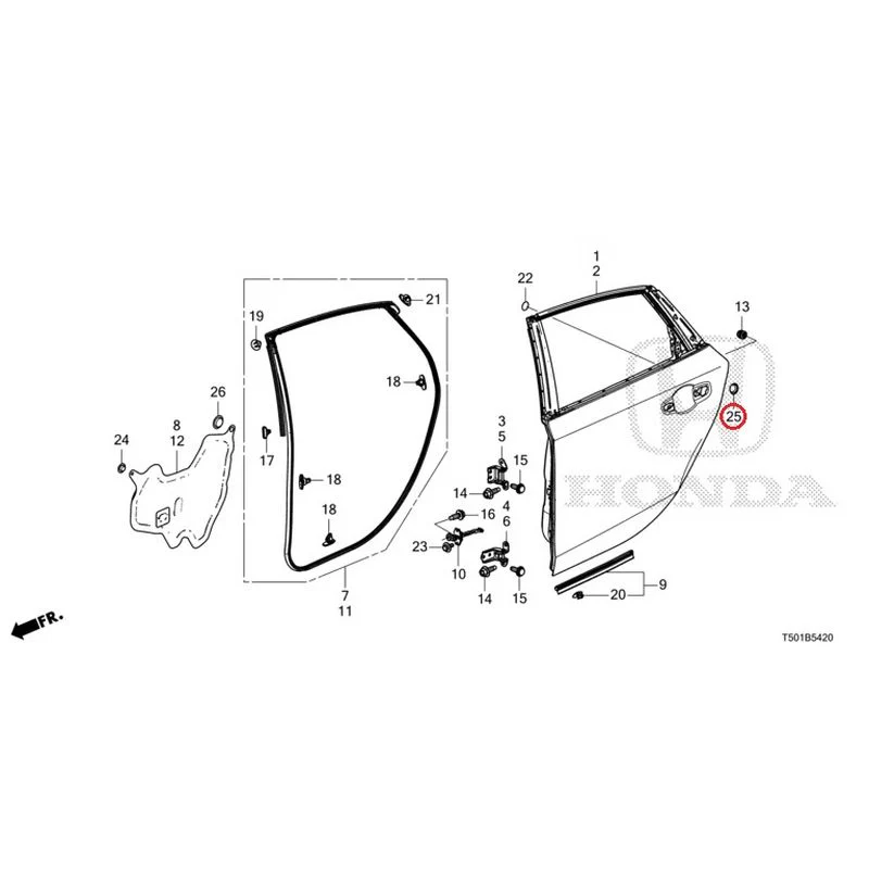 [NEW] JDM HONDA CIVIC FL4 2023 Rear Door Panel GENUINE OEM - Image 27