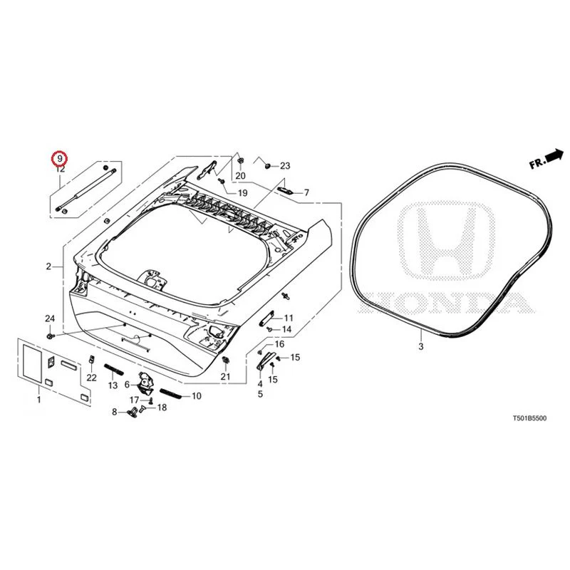 [NEW] JDM HONDA CIVIC FL4 2023 Tailgate GENUINE OEM - Image 10