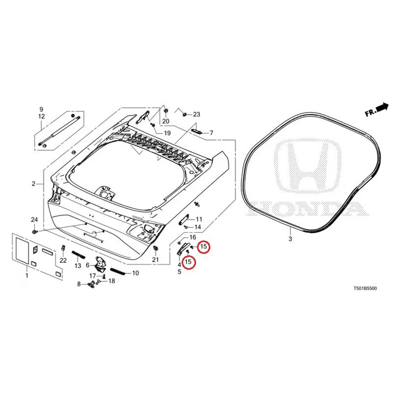 [NEW] JDM HONDA CIVIC FL4 2023 Tailgate GENUINE OEM - Image 16