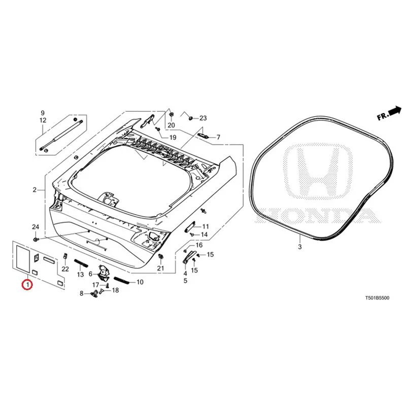 [NEW] JDM HONDA CIVIC FL4 2023 Tailgate GENUINE OEM - Image 2