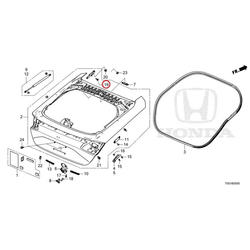 [NEW] JDM HONDA CIVIC FL4 2023 Tailgate GENUINE OEM - Image 20