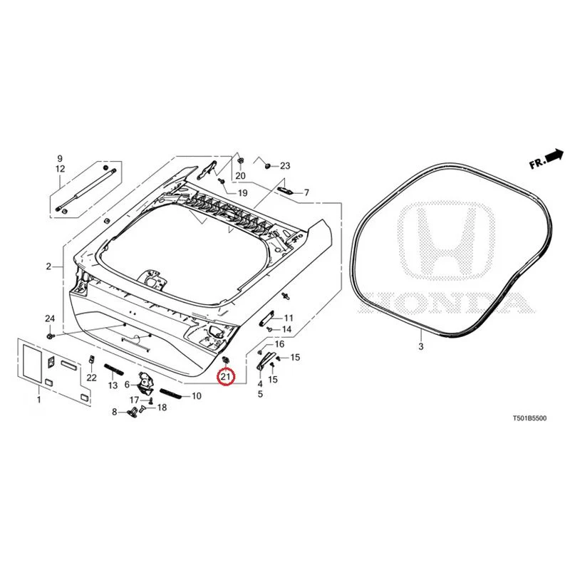 [NEW] JDM HONDA CIVIC FL4 2023 Tailgate GENUINE OEM - Image 22