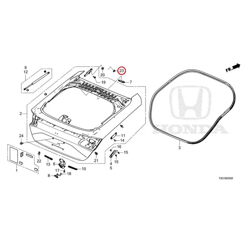 [NEW] JDM HONDA CIVIC FL4 2023 Tailgate GENUINE OEM - Image 24