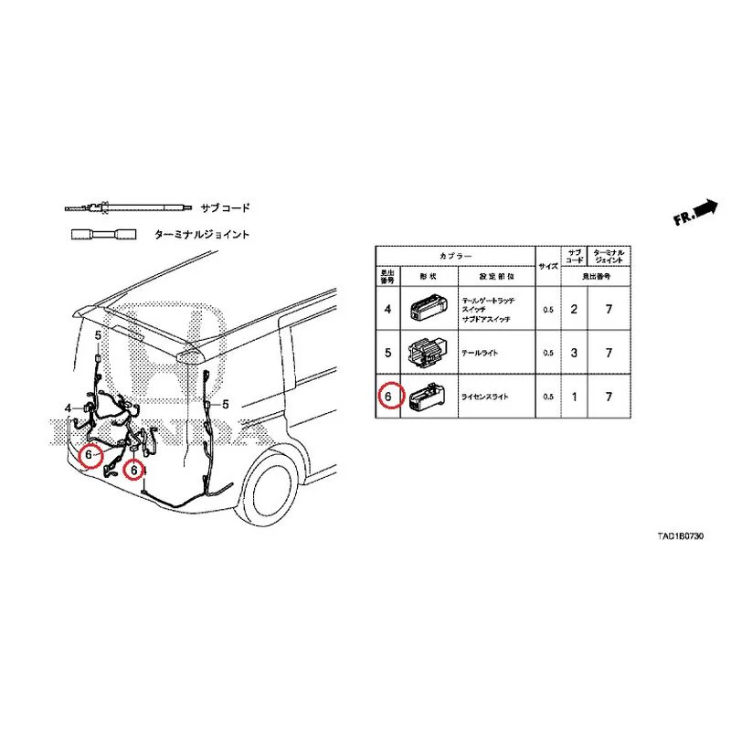 [NEW] JDM HONDA STEP WGN SPADA RP5 2020 Electrical connector (rear) (1) GENUINE OEM - Image 7