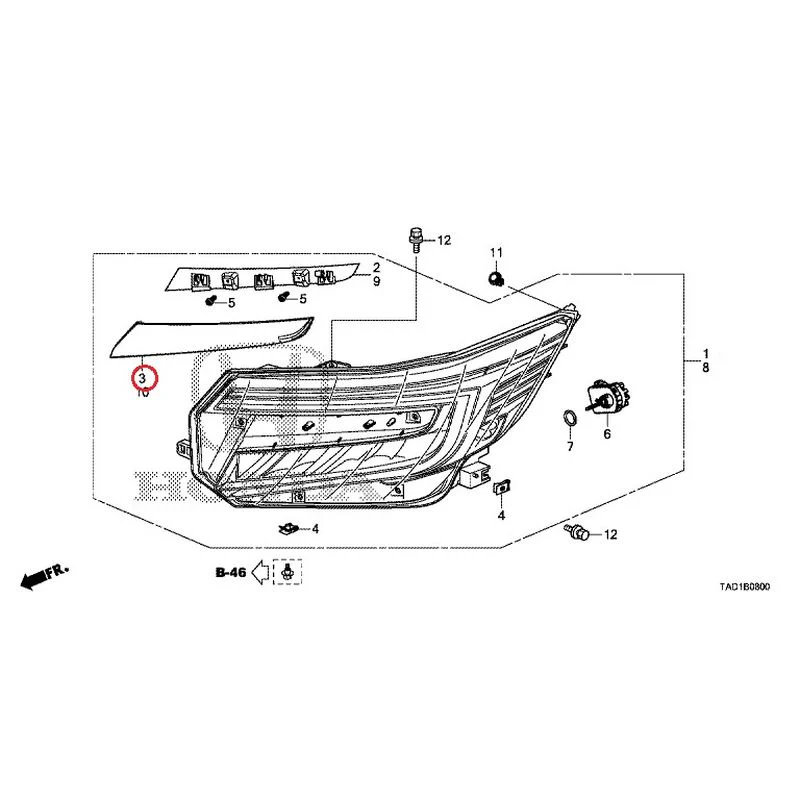 [NEW] JDM HONDA STEP WGN SPADA RP5 2020 Headlight GENUINE OEM - Image 4