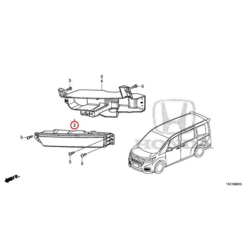 [NEW] JDM HONDA STEP WGN SPADA RP5 2020 Fog Lights GENUINE OEM - Image 3