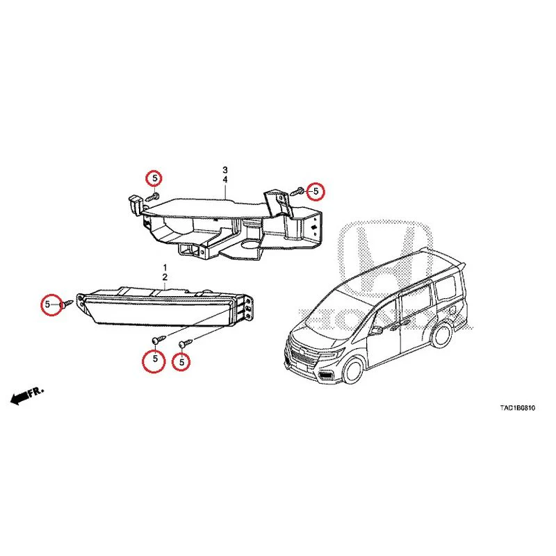 [NEW] JDM HONDA STEP WGN SPADA RP5 2020 Fog Lights GENUINE OEM - Image 6