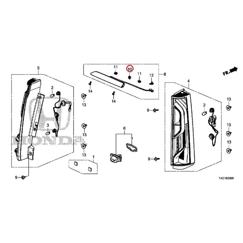 [NEW] JDM HONDA STEP WGN SPADA RP5 2020 Tail Lights/License Lights GENUINE OEM - Image 11