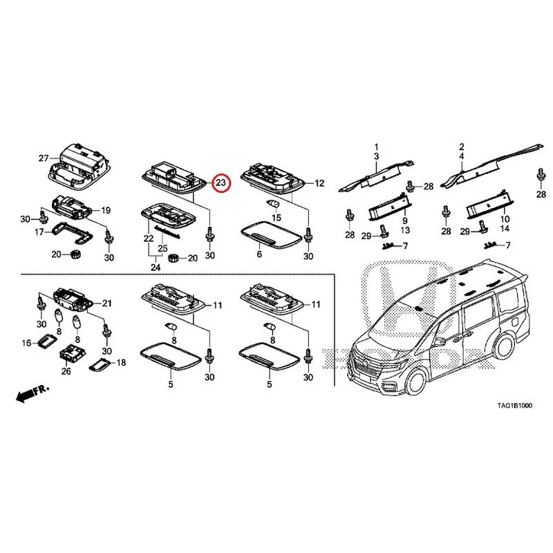 [NEW] JDM HONDA STEP WGN SPADA RP5 2020 Interior Lights GENUINE OEM - Image 18