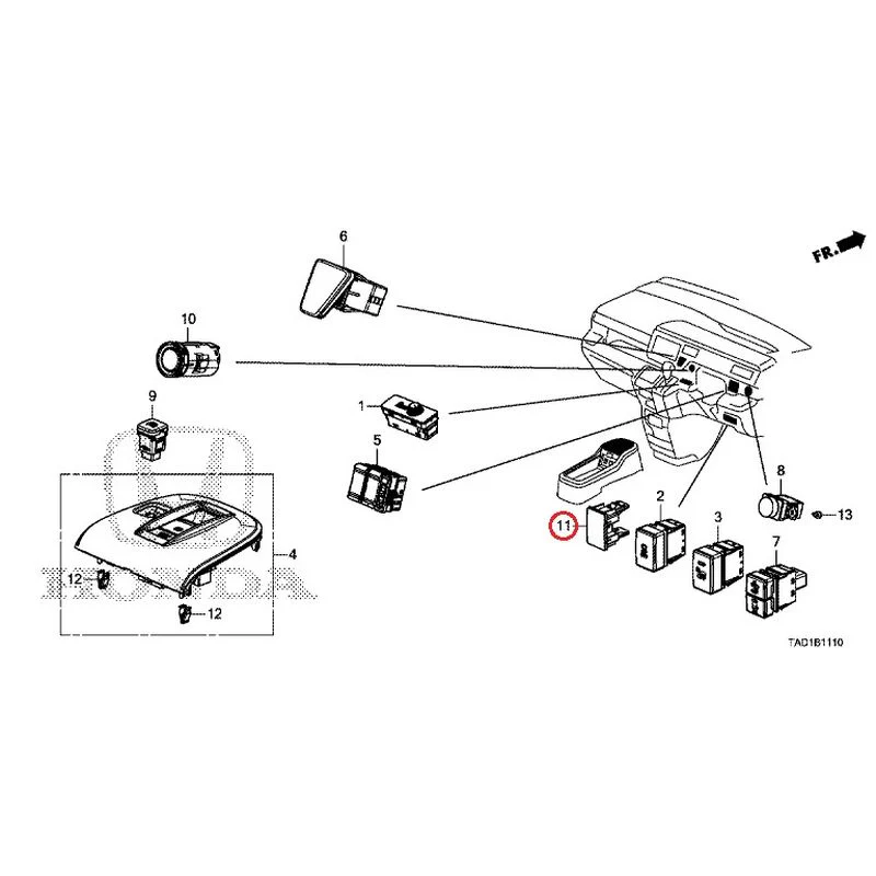 [NEW] JDM HONDA STEP WGN SPADA RP5 2020 Switches GENUINE OEM - Image 11