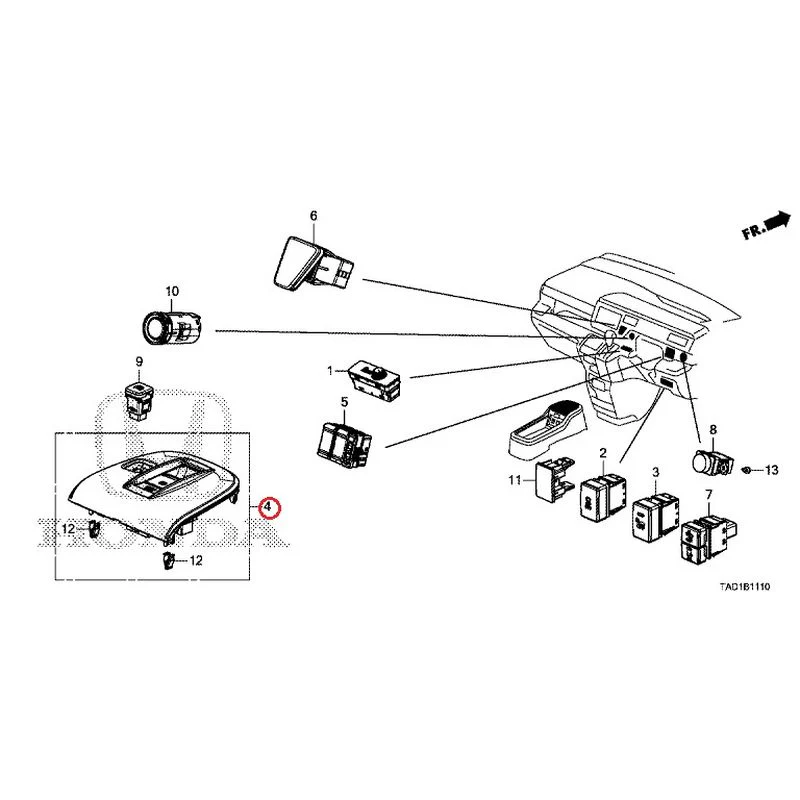 [NEW] JDM HONDA STEP WGN SPADA RP5 2020 Switches GENUINE OEM - Image 4