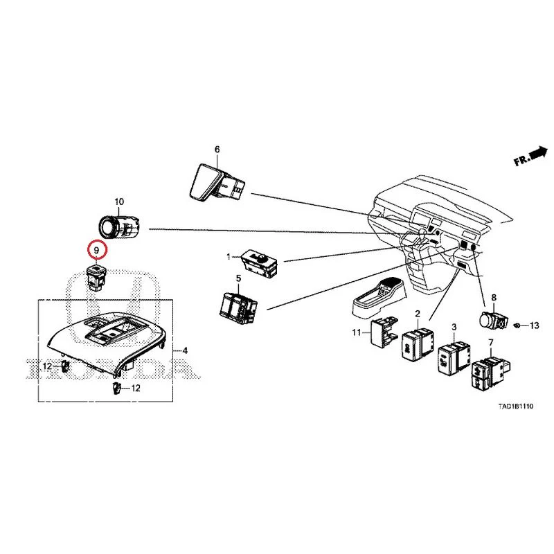 [NEW] JDM HONDA STEP WGN SPADA RP5 2020 Switches GENUINE OEM - Image 9
