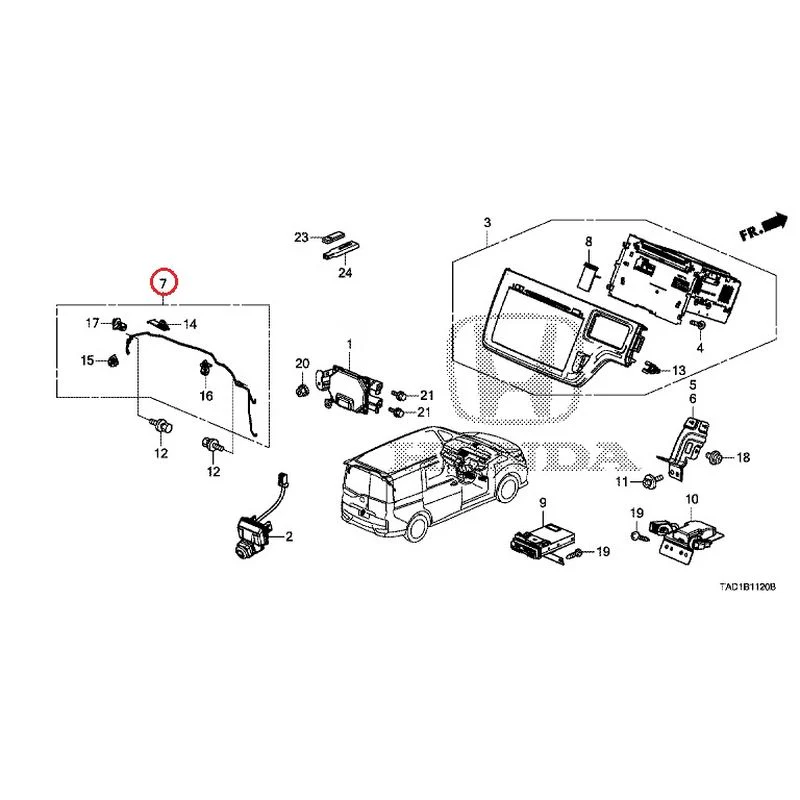 [NEW] JDM HONDA STEP WGN SPADA RP5 2020 Navigation System/Rear Camera/ETC Unit GENUINE OEM - Image 10