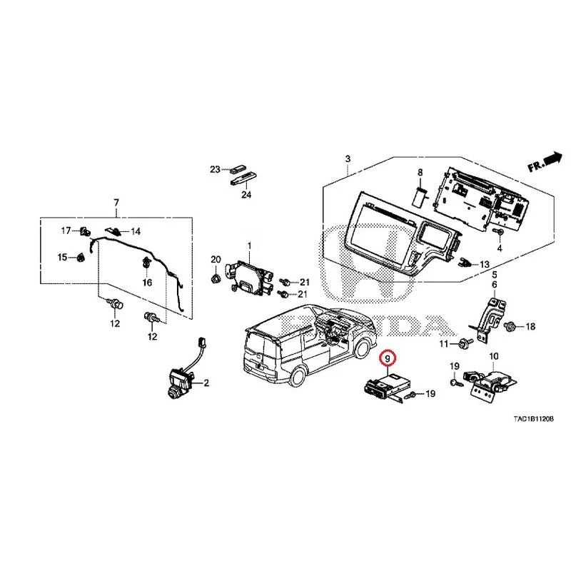 [NEW] JDM HONDA STEP WGN SPADA RP5 2020 Navigation System/Rear Camera/ETC Unit GENUINE OEM - Image 12