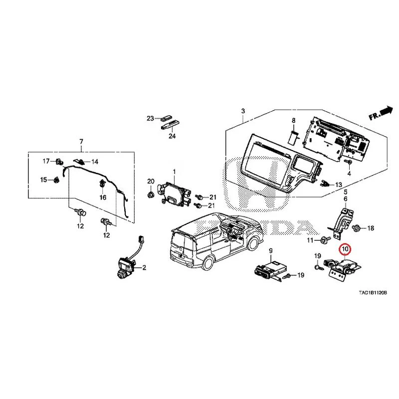 [NEW] JDM HONDA STEP WGN SPADA RP5 2020 Navigation System/Rear Camera/ETC Unit GENUINE OEM - Image 13