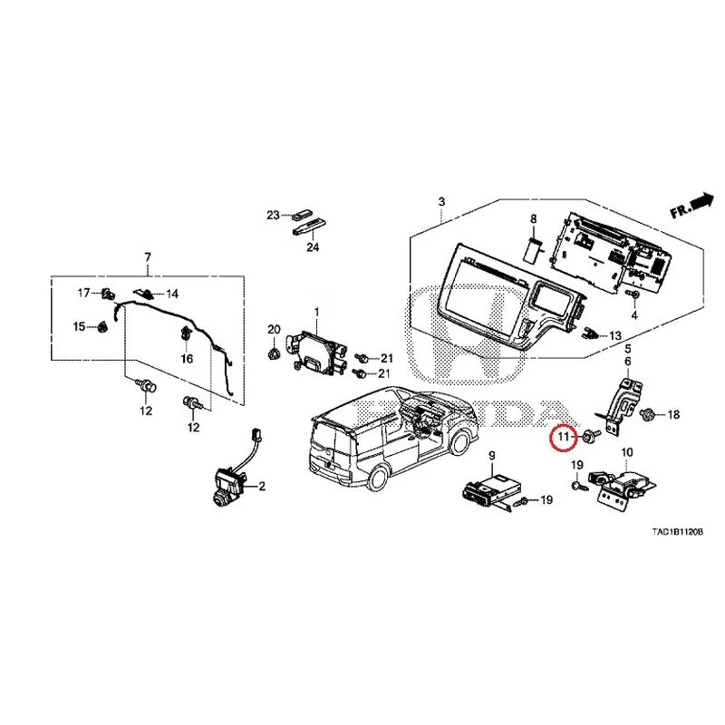 [NEW] JDM HONDA STEP WGN SPADA RP5 2020 Navigation System/Rear Camera/ETC Unit GENUINE OEM - Image 14