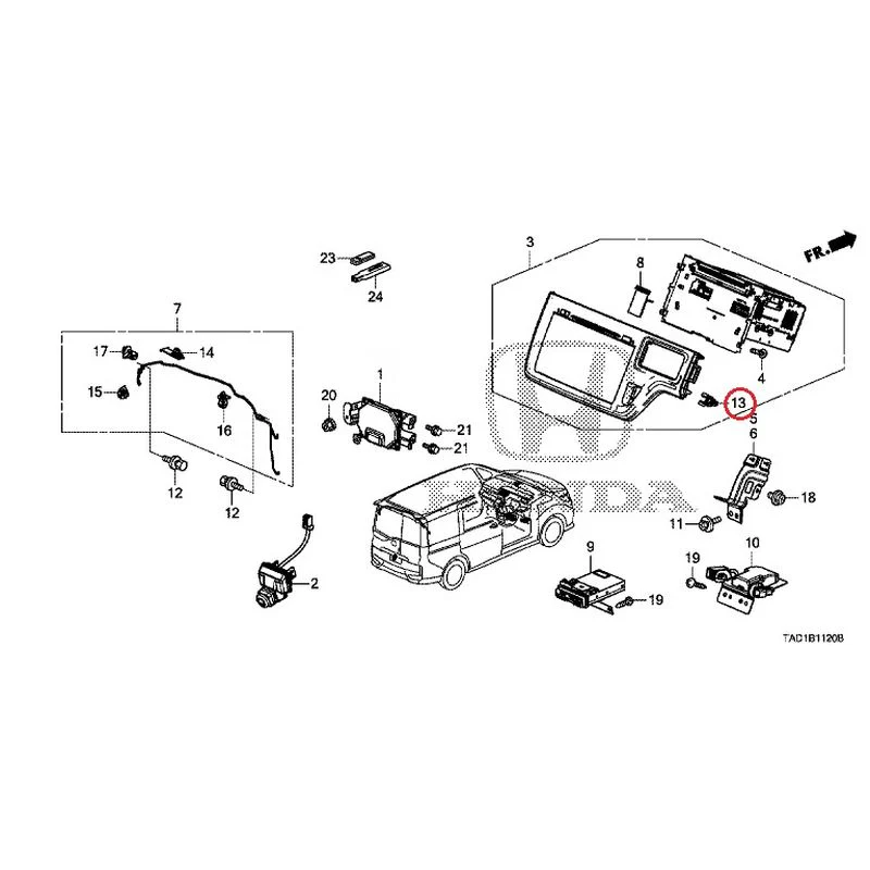 [NEW] JDM HONDA STEP WGN SPADA RP5 2020 Navigation System/Rear Camera/ETC Unit GENUINE OEM - Image 16
