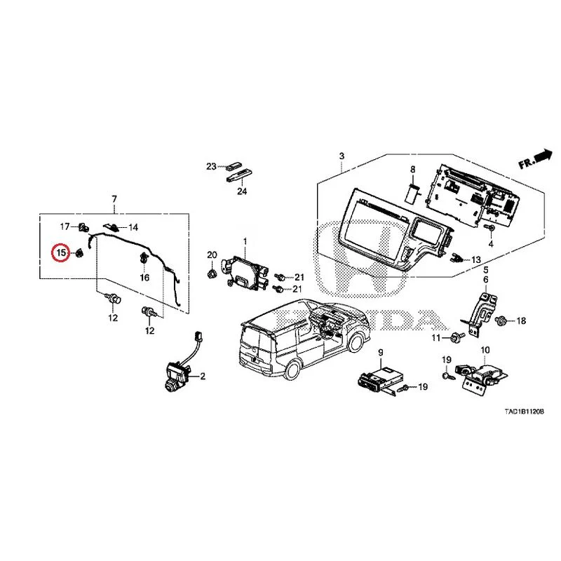 [NEW] JDM HONDA STEP WGN SPADA RP5 2020 Navigation System/Rear Camera/ETC Unit GENUINE OEM - Image 18