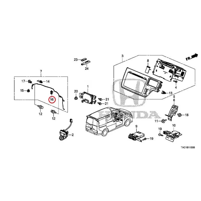 [NEW] JDM HONDA STEP WGN SPADA RP5 2020 Navigation System/Rear Camera/ETC Unit GENUINE OEM - Image 19