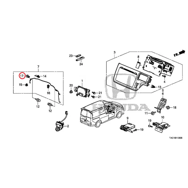 [NEW] JDM HONDA STEP WGN SPADA RP5 2020 Navigation System/Rear Camera/ETC Unit GENUINE OEM - Image 20
