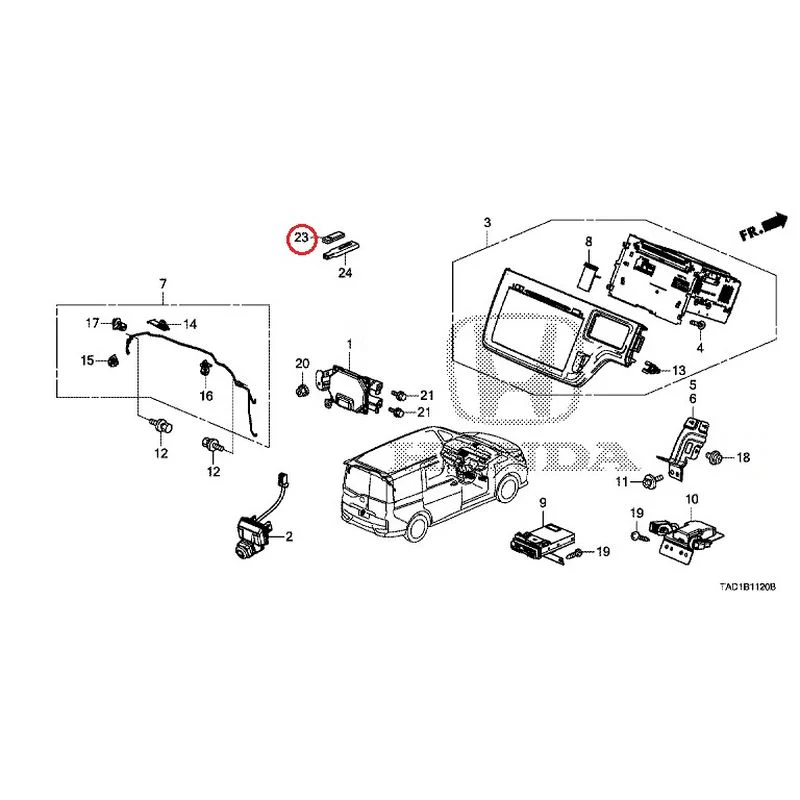 [NEW] JDM HONDA STEP WGN SPADA RP5 2020 Navigation System/Rear Camera/ETC Unit GENUINE OEM - Image 25