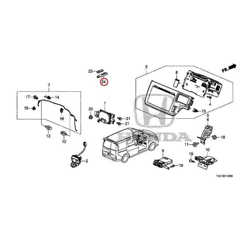 [NEW] JDM HONDA STEP WGN SPADA RP5 2020 Navigation System/Rear Camera/ETC Unit GENUINE OEM - Image 26