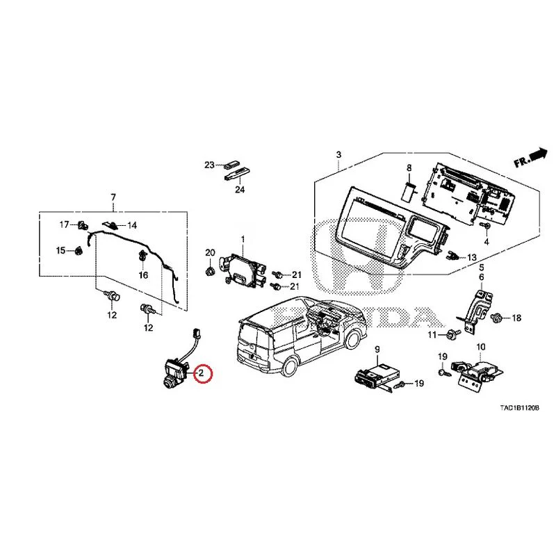 [NEW] JDM HONDA STEP WGN SPADA RP5 2020 Navigation System/Rear Camera/ETC Unit GENUINE OEM - Image 4