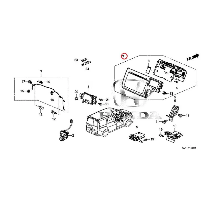 [NEW] JDM HONDA STEP WGN SPADA RP5 2020 Navigation System/Rear Camera/ETC Unit GENUINE OEM - Image 6